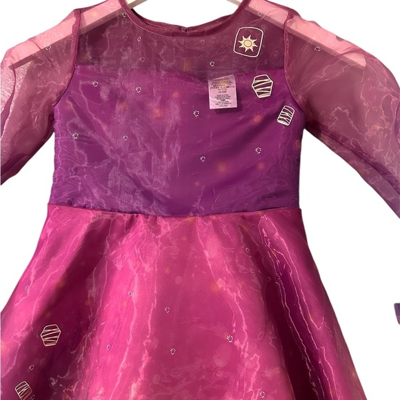 Disney Princess Rapunzel Purple Dress Size 5/6 - Picture 3 of 5